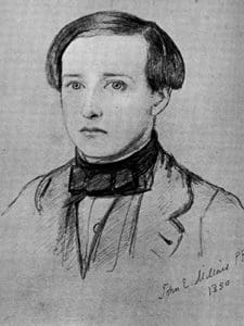 Charles Allston Collins, dating from 1850, drawn by fellow illustrator John Everett Millais.