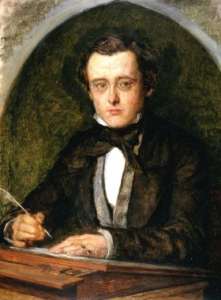 Wilkie Collins, portrait from 1853, two years after he met Dickens.