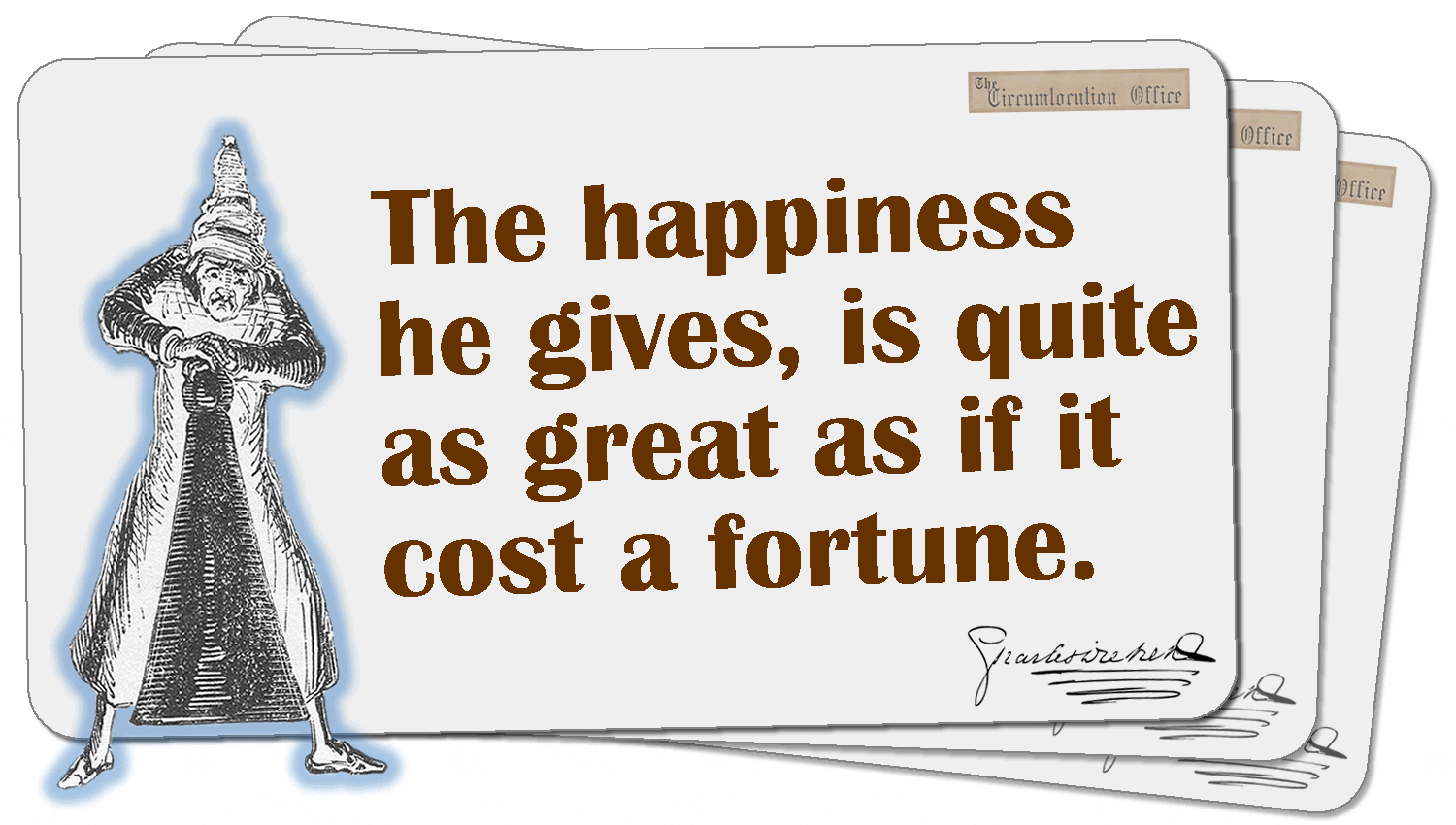 Quotations by the character Fezziwig from A Christmas Carol.