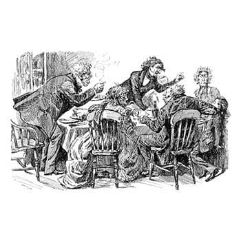 Pip Does Not Enjoy His Christmas Dinner by Harry Furniss.
