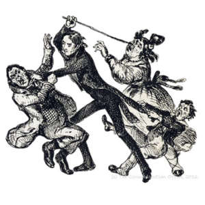 phiz_nickleby_fight