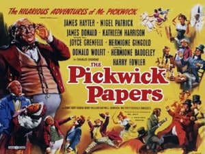 Poster from a 1952 film adaptation of The Pickwick Papers.