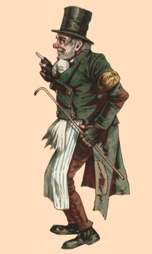 Illustration of Trotty Veck by J. Clayton Clarke (Kyd).